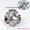 Pipe Fitting Connector, Fit 1 Inch(25mm) OD Pipe Stainless Steel Structural Pipe Connector Chain Link Fence Clamp