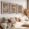 Autumn Printable Art Set of 3, Warm Fall Prints, Autumn Pumpkin Print, Fall Leaves Poster, Warm Fall Decor, Warm Tones Wall Art