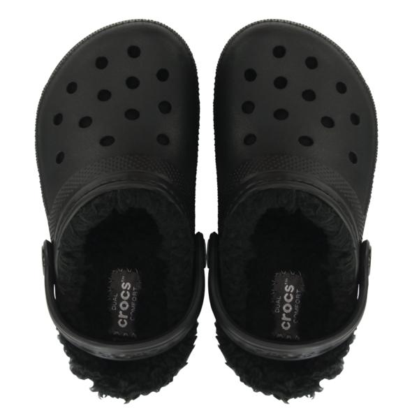 Crocs Kids Classic Lined Clog Toddler Black