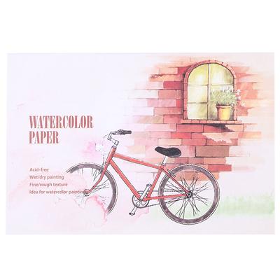 Bloc de papier aquarelle, carnet de croquis, crayon de couleur soluble dans l'eau, outils de peinture