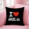 Rapper A-Anuel Aa Pillow Case Anti-Dustmite Pillowcase Invisible Zipper Silky Short Plush Sofa Cushion Cover