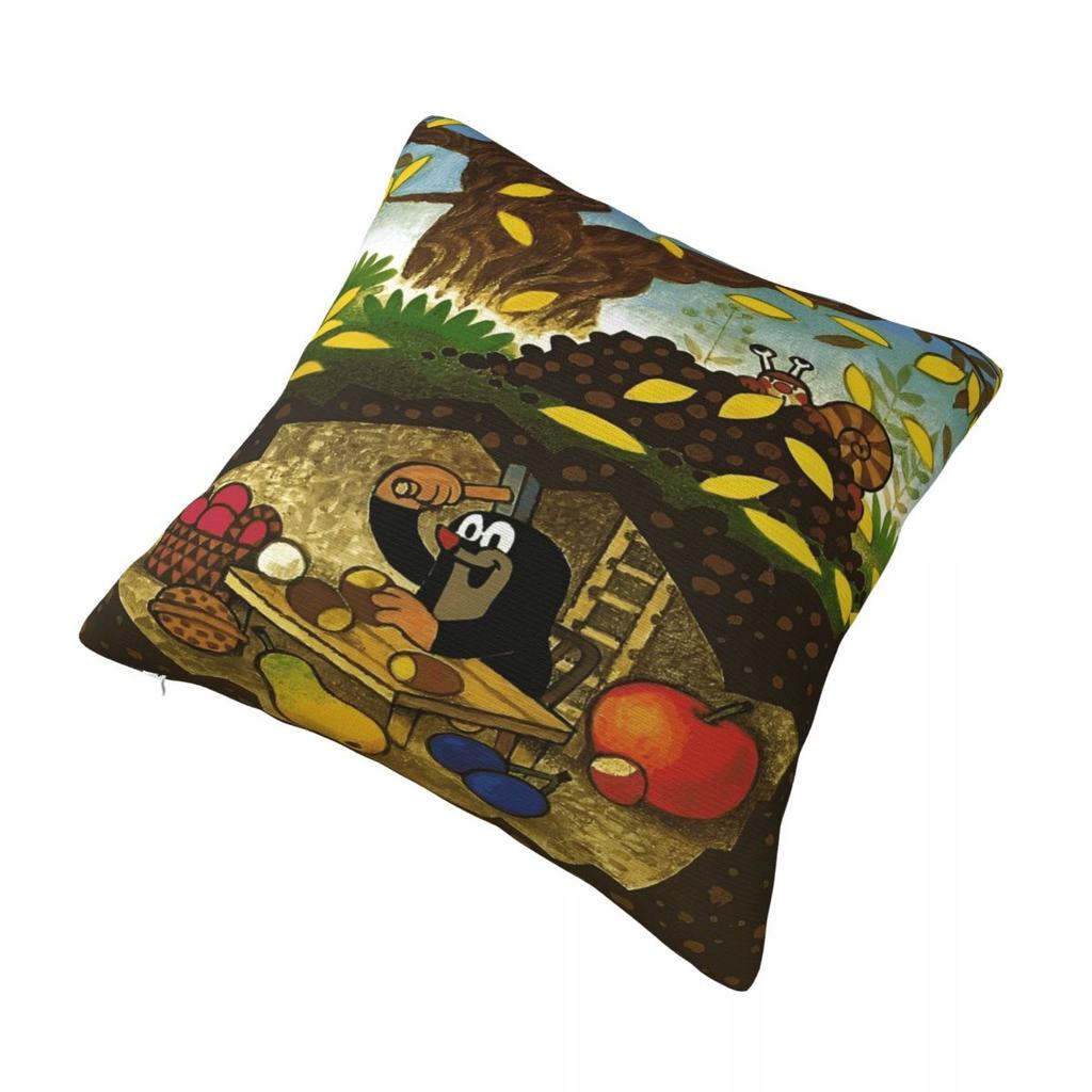 The Little Mole  Animal Printing Pillowcase Cushion Cover Pillow Covers Soft and Sweet Home Decoration Zippered Multi Size
