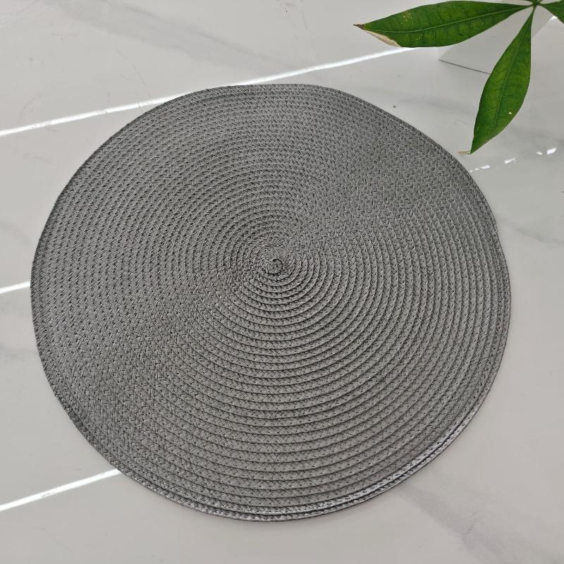 Round Woven Placemats Heat Resistant Non Slip For Kitchen Table Holiday Home Use