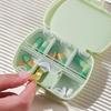 Eco-friendly Portable 6-Grid Pill Box - Dustproof, Mini, with Custom Logo Option