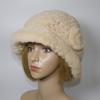 Winter Women Outdoor Knitted Real Rex Rabbit Fur Hat Natural Warm Fur Bucket Hats Girls Fashion Fluffy Real Rex Rabbit Fur Caps