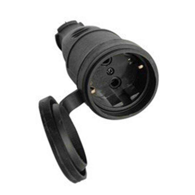 High-Power Waterproof 16A European Outdoor Plug Socket