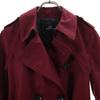 COACH trench coat XS Burgundy With cover Women Used