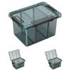 Heavy Duty Plastic Storage Box Container Case With Removable Dividers For Small Tool Bolts Screws And Parts Organization