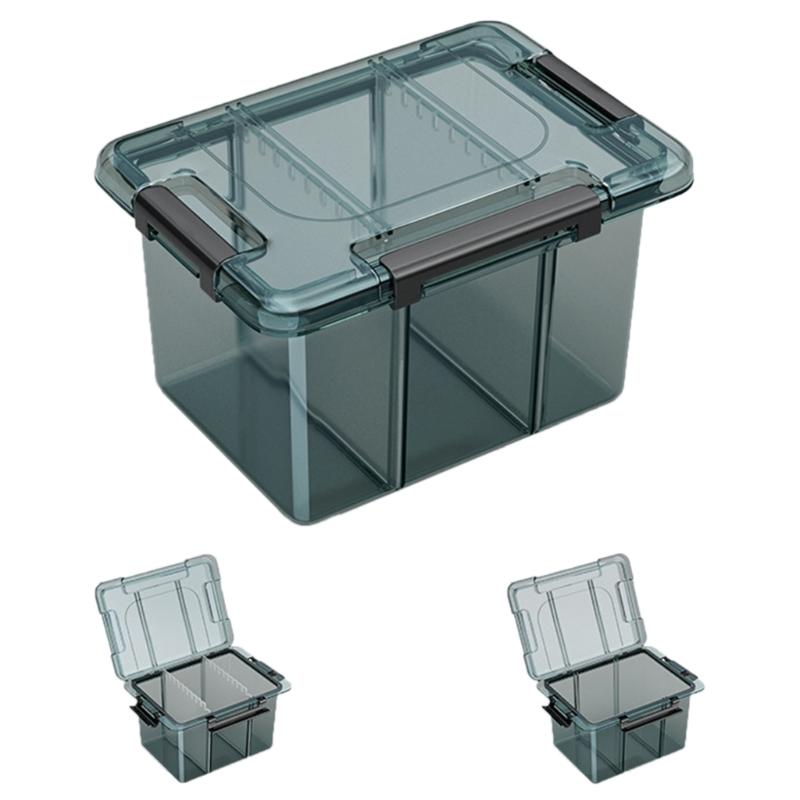 Heavy Duty Plastic Storage Box Container Case With Removable Dividers For Small Tool Bolts Screws And Parts Organization