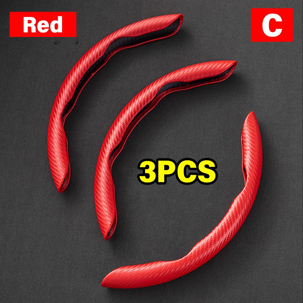 Non-Slip Car Steering Wheel Cover Carbon Fiber Booster Cover Auto Interior Accessories For BMW F10 G30 E92 G20 E46 E90 X3 X5 E53