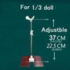 Stainless Steel Doll Bracket Support 1/3 1/4 1/6 1/8 Figure Models Holder  Dolls Accessories