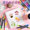 Color watercolor pen 24-color set brush marker water-based type brushextra fine bold dual-use art illustration notebook coloring picture letter card
