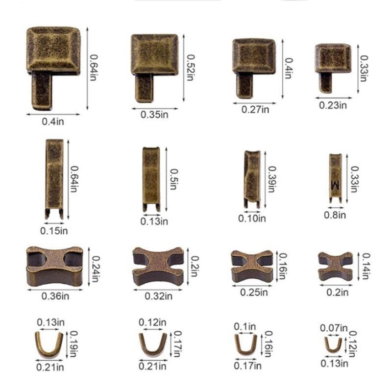 Metal Zips Repair Set Zippers Repair Tool Insertion Pin Zippers Bottom Zippers Stopper For Sewing Clothing Jackets