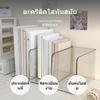 2Piece Acrylic Book Stand, Transparent Holder Desk Organizer, UShaped Bookend for Office,