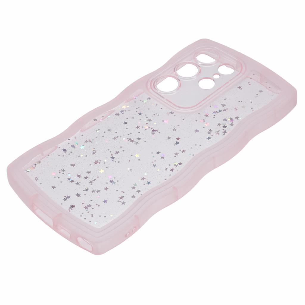 JTW Series for Samsung Galaxy S22 Ultra 5G Cell Phone Case TPU Glitter Sparkle Wavy Edge Cover