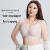 Adjustable Full Cup Seamless Bra: Anti-Sagging, Bust-Gathering, Soft Support, Push-Up for Large Sizes.