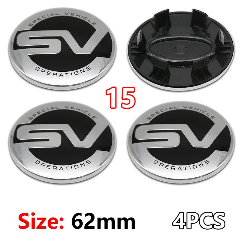 4pcs 62MM Wheel Center Caps Hub Car Rims Dust-proof Cover Hubcaps for Land Rover Evoque Ranger Sport 1 SVR Range Rover Discovery SA5