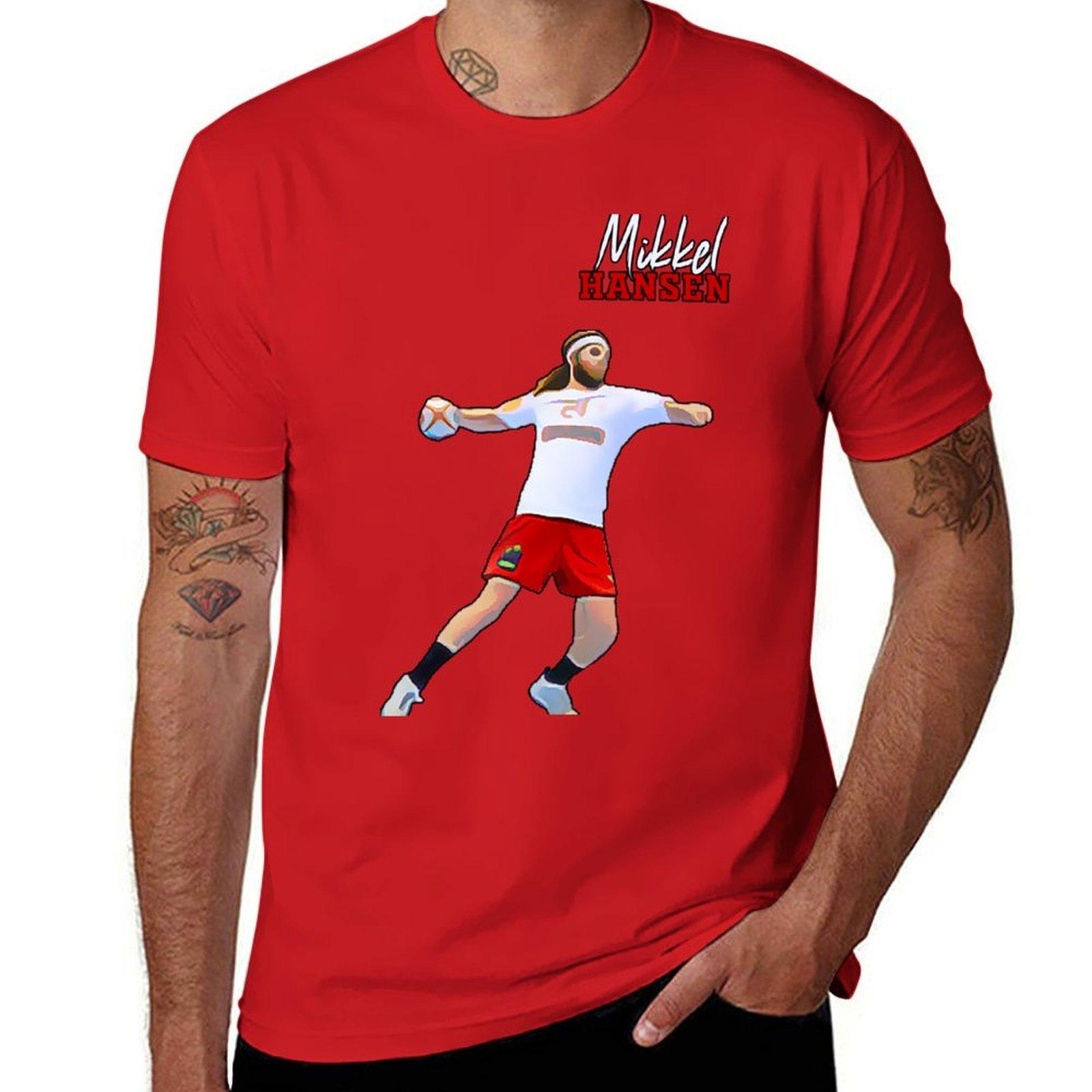

Mikkel Hansen Danish handball player T-Shirt summer clothes tops hippie clothes designer t shirt men 3XL