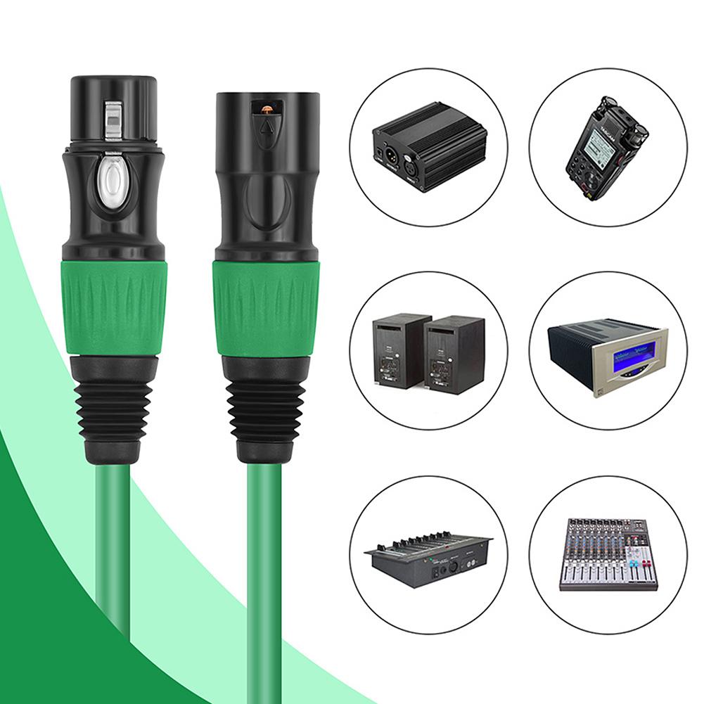 4/5/6 Pack 3 Pins Balanced XLR Microphone Cable Multi Colored Male To Female for Audio Mixer Speaker Systems Radio Station