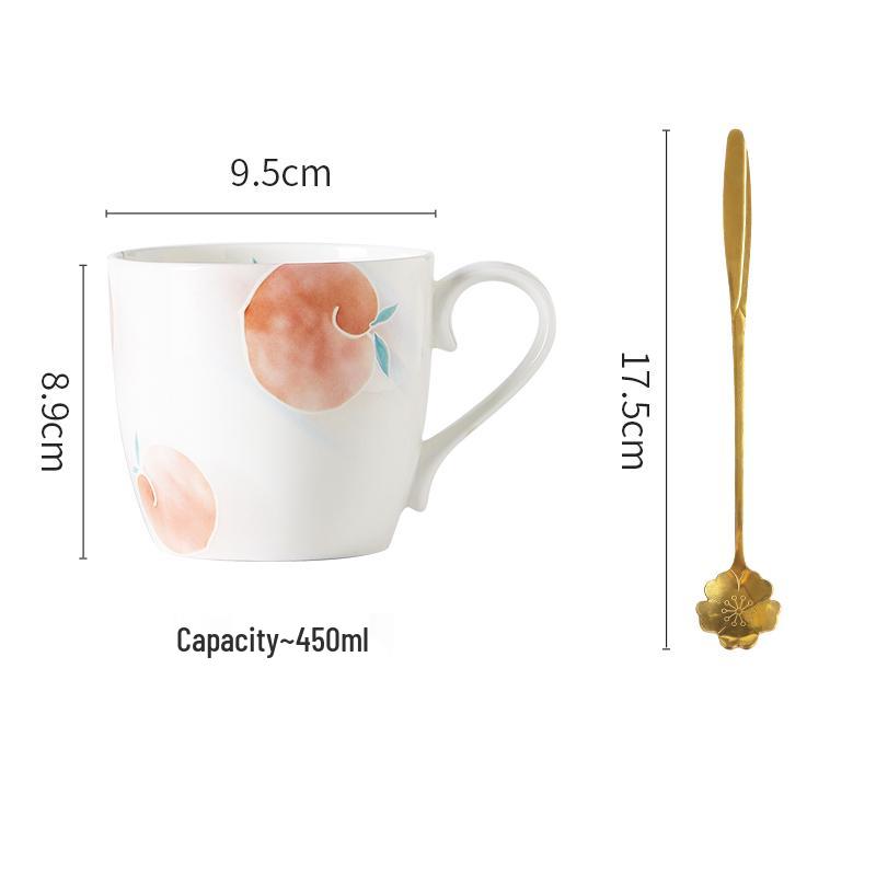 Creative Large Capacity Ceramic Coffee Mug for Couples