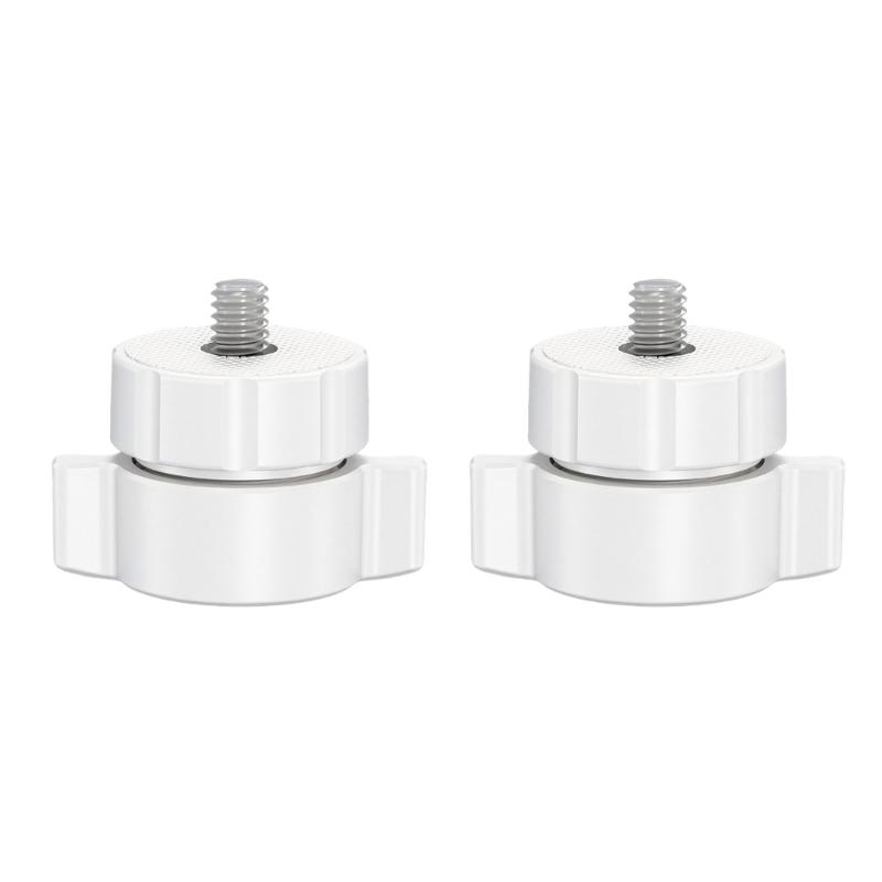 Plastic 17mm Female Ball Socket With 1/4 Male Thread Adapter For Camera Mount Tripod Light Stand