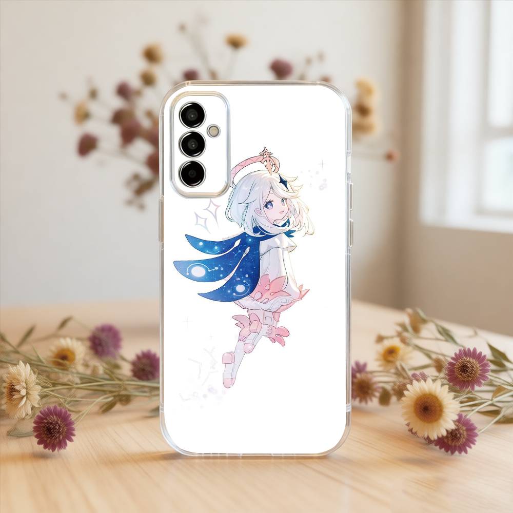 

G-Genshin Impact P-Paimon Phone Case For SamsungA10,12,20,21S,30,31,40,50,51,52,70,71 Transparent Cover Samsung a31