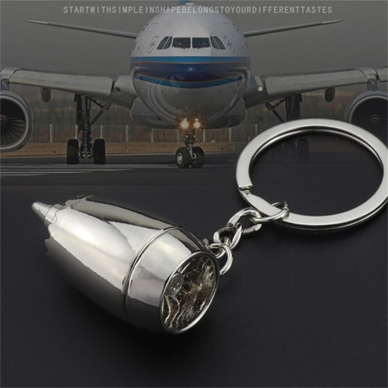 Metal for Key Chain Aircraft Engine Decoration for Key Ring for Key Holder Busin