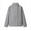 Womens Oversized Wool Blend Coat With Notched Lapel Single Breasted Loose Fit Short Length Fall 2025