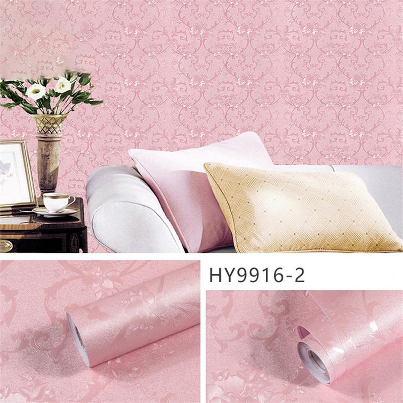 Solid Color Self-adhesive Simple Vintage Retro Printed Bedroom Living Room Decoration Waterproof Background Wall Paper