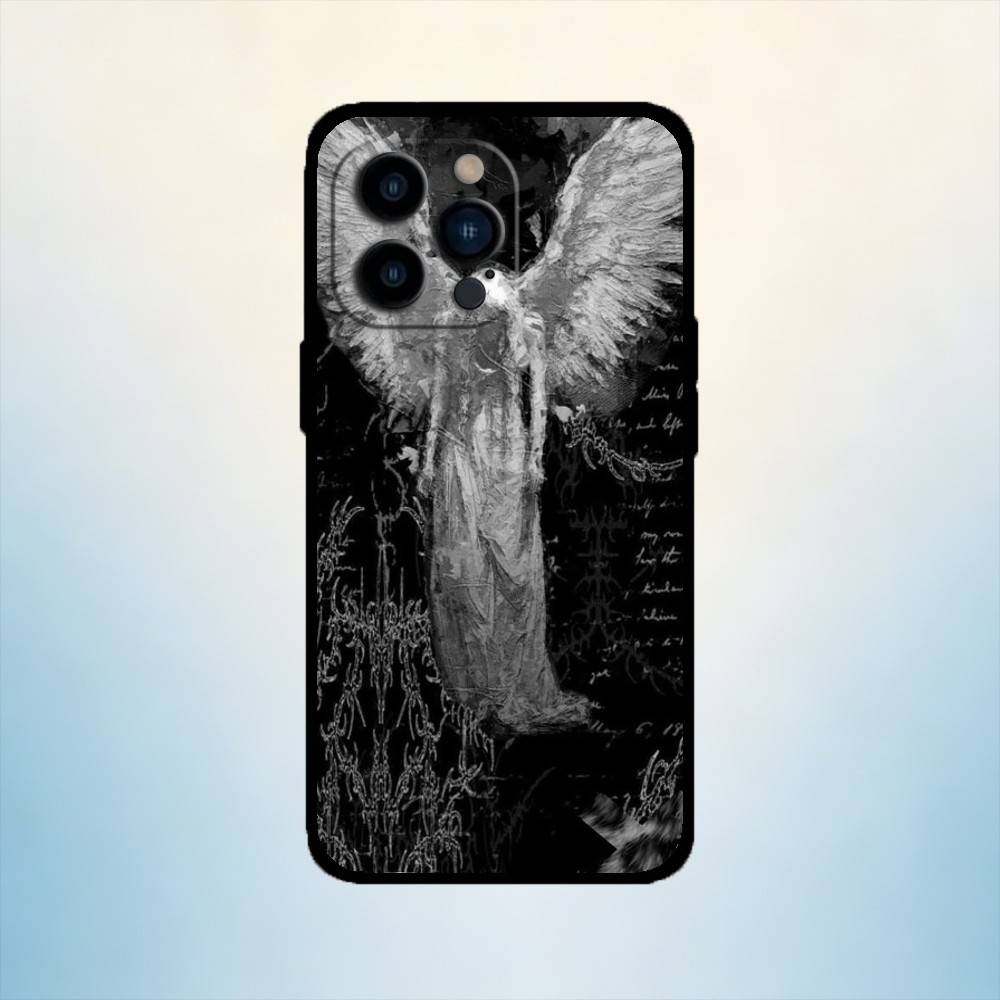 

AAA Gothic Style Case Phone Case For iPhone 17,16,15,14,13,12,11 Plus,Pro Max,XS,Soft Silicone Black Cover iPhone16se4