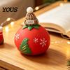 Unique Gift for Friends Christmas Tomato Bear Squeeze Toy Stress Relief, Cute TPR Decompression Kids Stocking Stuffers Figure with Festive Decoration