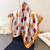 70Cm Dot Pattern Scarf Imitation Silk Square Scarf Women Neckerchief Female Luxury Square Scarves Satin Hijab Ribbon Bandana