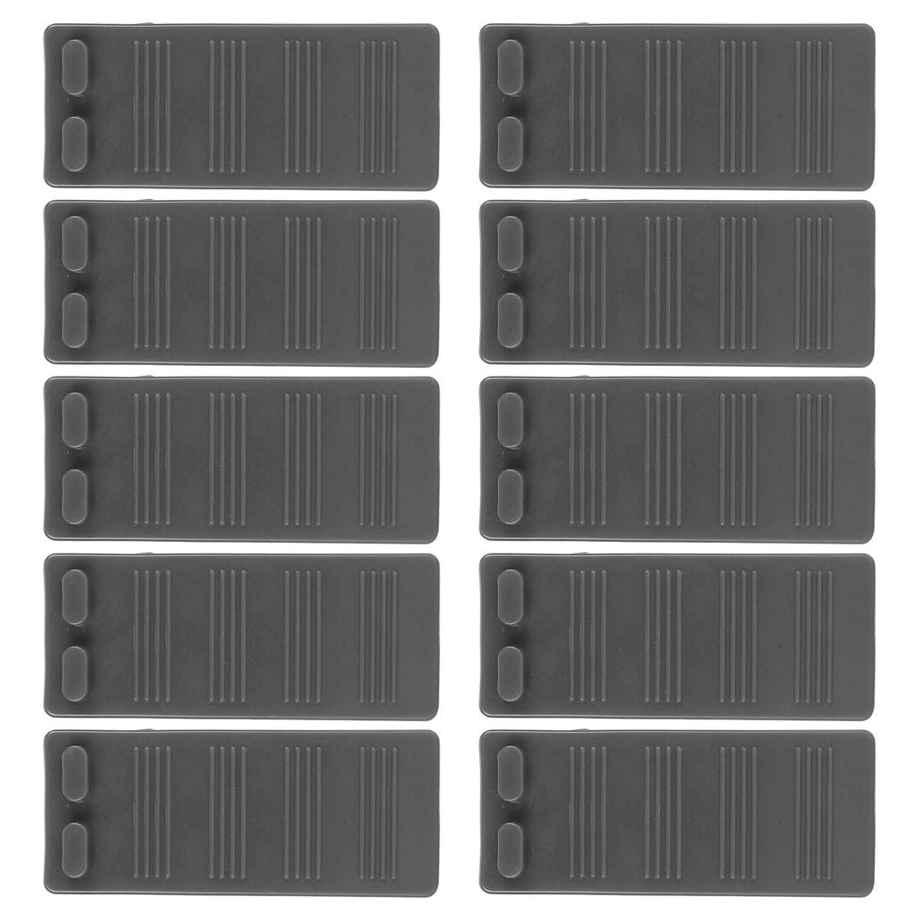 10pcs Door Stopper Slip Resistant Stackable Flexible Windproof TPR Door Stop for Home School Office Type 2