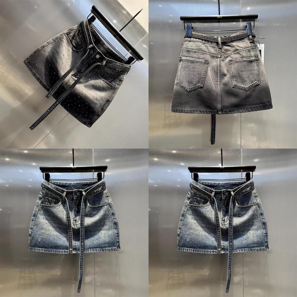 Vintage Denim Bleistiftrock Mit Blinking Design Und Stretch Für Sommer Chic Damen