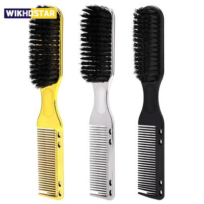 Cepillo de peinado multifuncional para barba de hombre, cepillo de nailon para peinado, cepillo limpiador, adecuado para cabello y barba