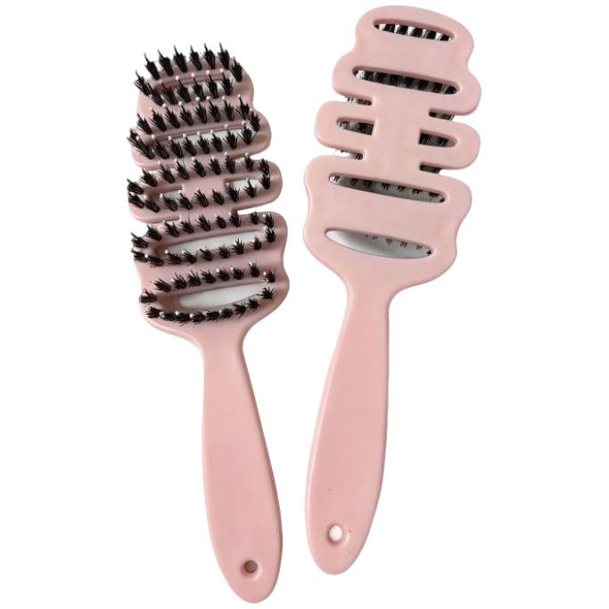 Pinecone Anti-Static Pig Bristle Massage Comb for Women