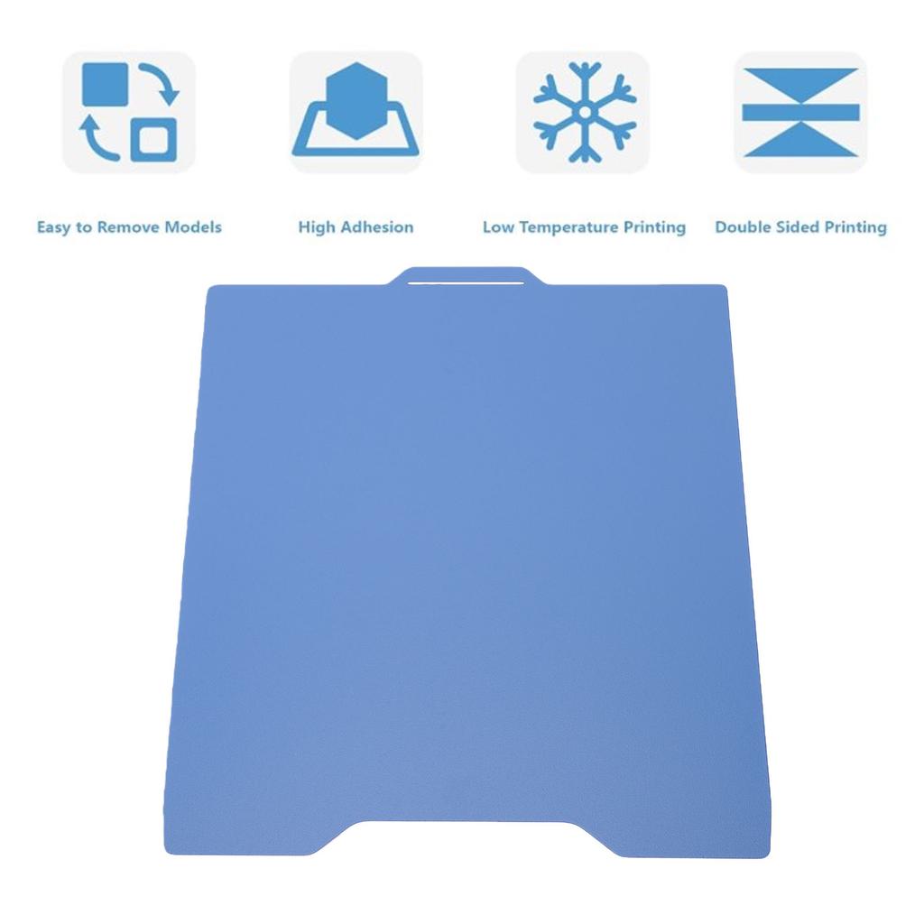 Cold Build Plate Fit for CREALITY SPARKX I7 3D Printer 267x301mm Blue Double Sided Matte Glossy Low Temperature Build Plate