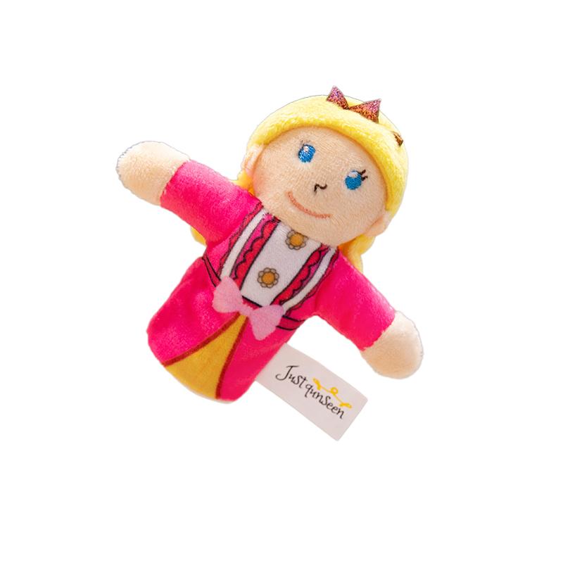 Kawaii Cartoon Plush Finger Puppet Insect Ocean Animal Human Butterfly Bee King Queen Princess Tell Story Interactive Prop