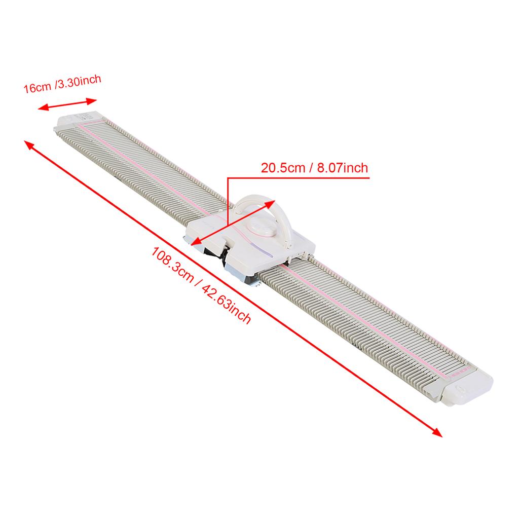 LK150 6.5mm Mid Gauge 150 Stitches Plastic Domestic Knitting Machine with Accessories