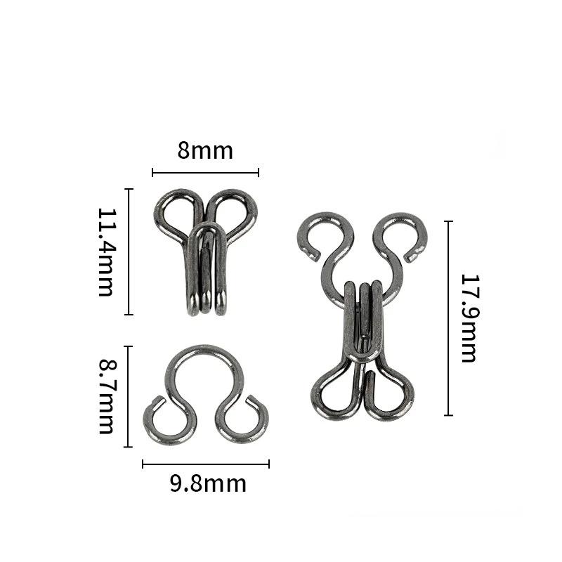 10 Pairs Metal Invisible Garment Hook Jeans Pants Skirts Adjust Clasp Decoration Buttons Diy Sewing Crafts Accessories