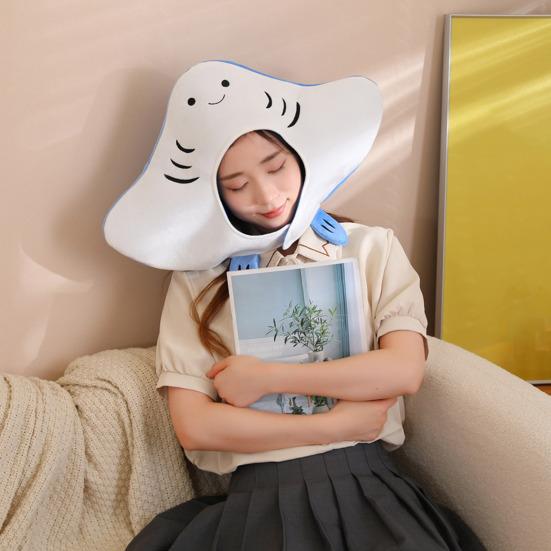 Cartoon Fish Headgear Adjustable Plush Hat Lovely Photography Prop Dress-Up Hair Accessories Performance Hat Halloween Party Costume Cosplay