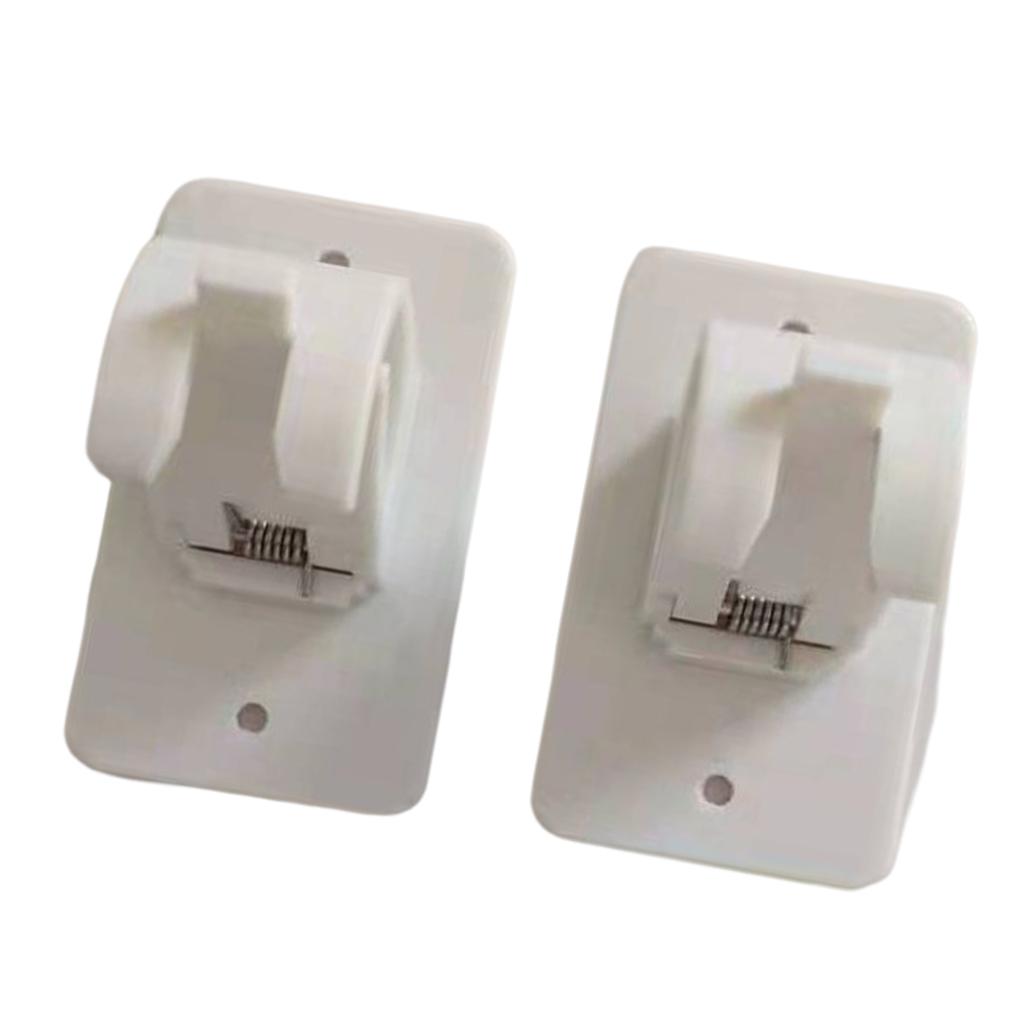 

Карниз самоклеящийся принадлежности для ванной комнаты подвесная стойка многоцелевые крючки для душа органайзер для спальни регулируемый фиксирующий зажим 2pcs