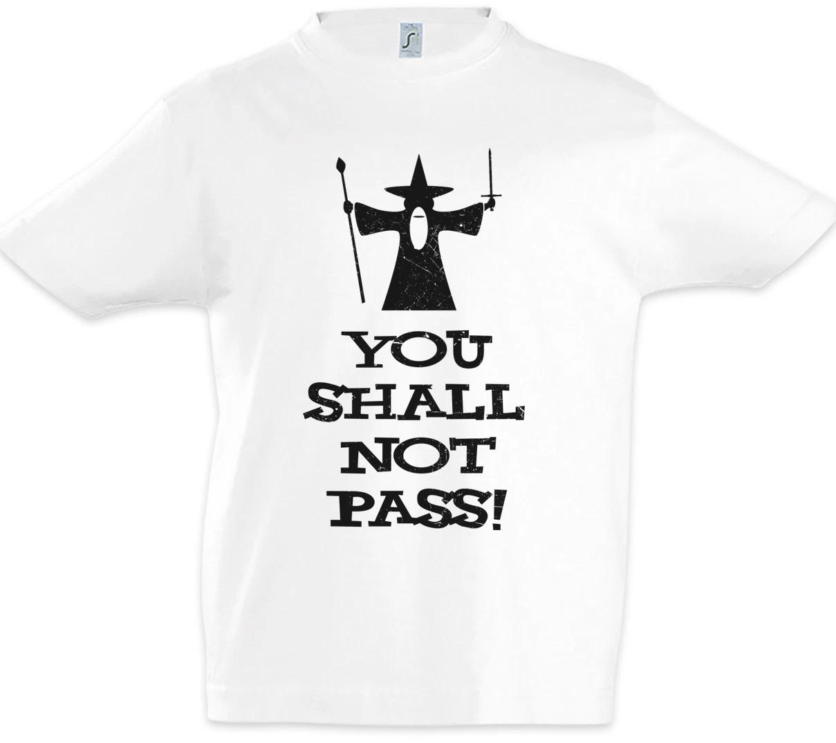YOU SHALL NOT PASS Kids Boys kids boys T-Shirt Lord Gandalf of the Balrog Rings Moria 160