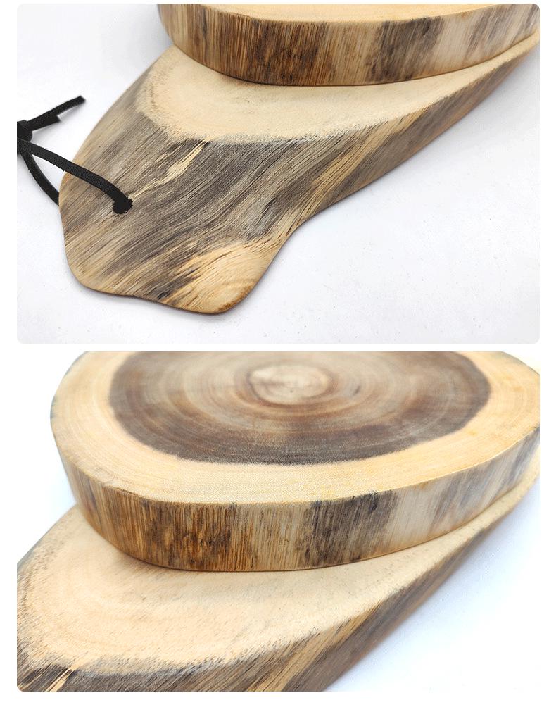 High-End Irregular Acacia Wood Cutting Board & Platter for Camping and Picnics