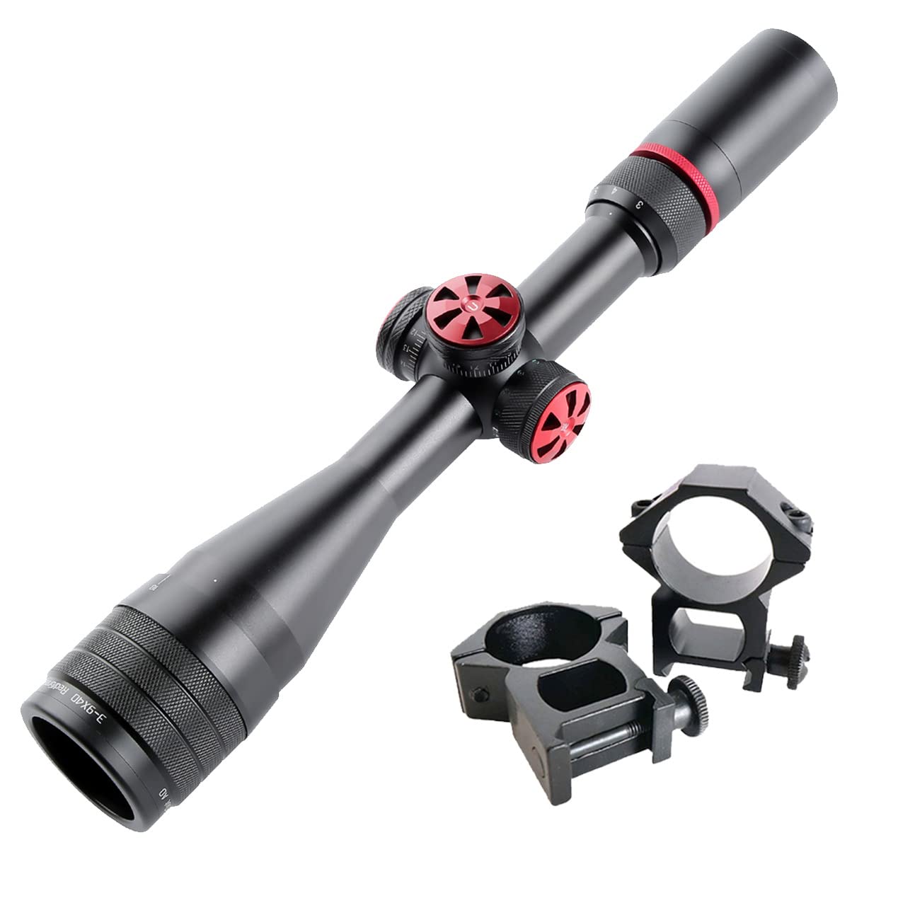 

Приціл T-EAGLE Mil Dot 3-9x40 AOIR-R, Змінне збільшення, Сумісний з Airsoft, Включає кільце високого кріплення 20 мм