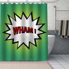 Comic-Pop Art City Explosion Humor Expressions Shower Curtains Bathroom Curtain Fabric Washable Polyester For Bathtub Decor Set