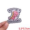 Cute Ghost/Cat Embroidered Patch Cartoon Animal Patch Iron On Patches For Clothing Thermoadhesive Patches For Clothes Jacket DIY