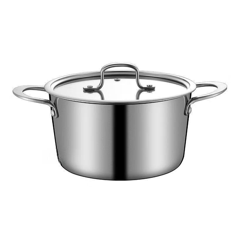 24cm Verdickter 304 Edelstahl Kochtopf mit Deckel