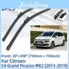 Windshield Windscreen Front 2pcs Wiper Blades For C4 Grand Picasso Mk2 20132019 30"30r" Window Brushes Cutter Accessories 2013 2014 2015 20