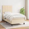 Maison Exclusive - Bettlattenrost mit Matratze Creme 80x200 cm Stoff